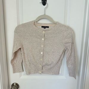 GAP Cropped Quarter Sleeve Cardigan, SIZE S